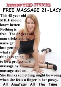Blonde Woman Gets so Horny during Her Massage