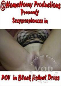 POV In Black Fishnet Dress