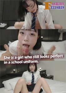 She is a girl who still looks perfect in a school uniform