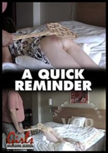 A Quick Reminder