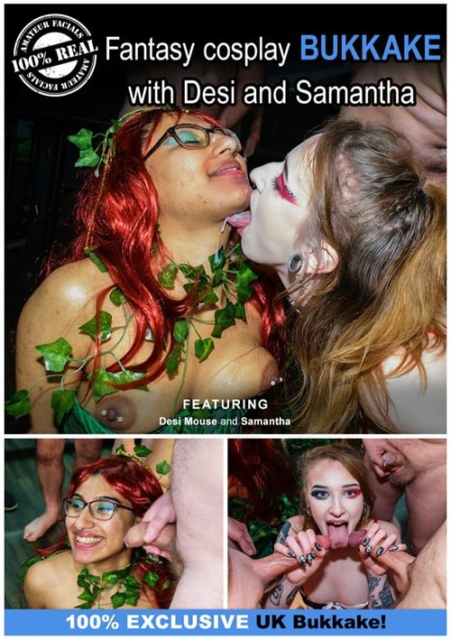 Fantasy Cosplay Bukkake with Desi and Samantha